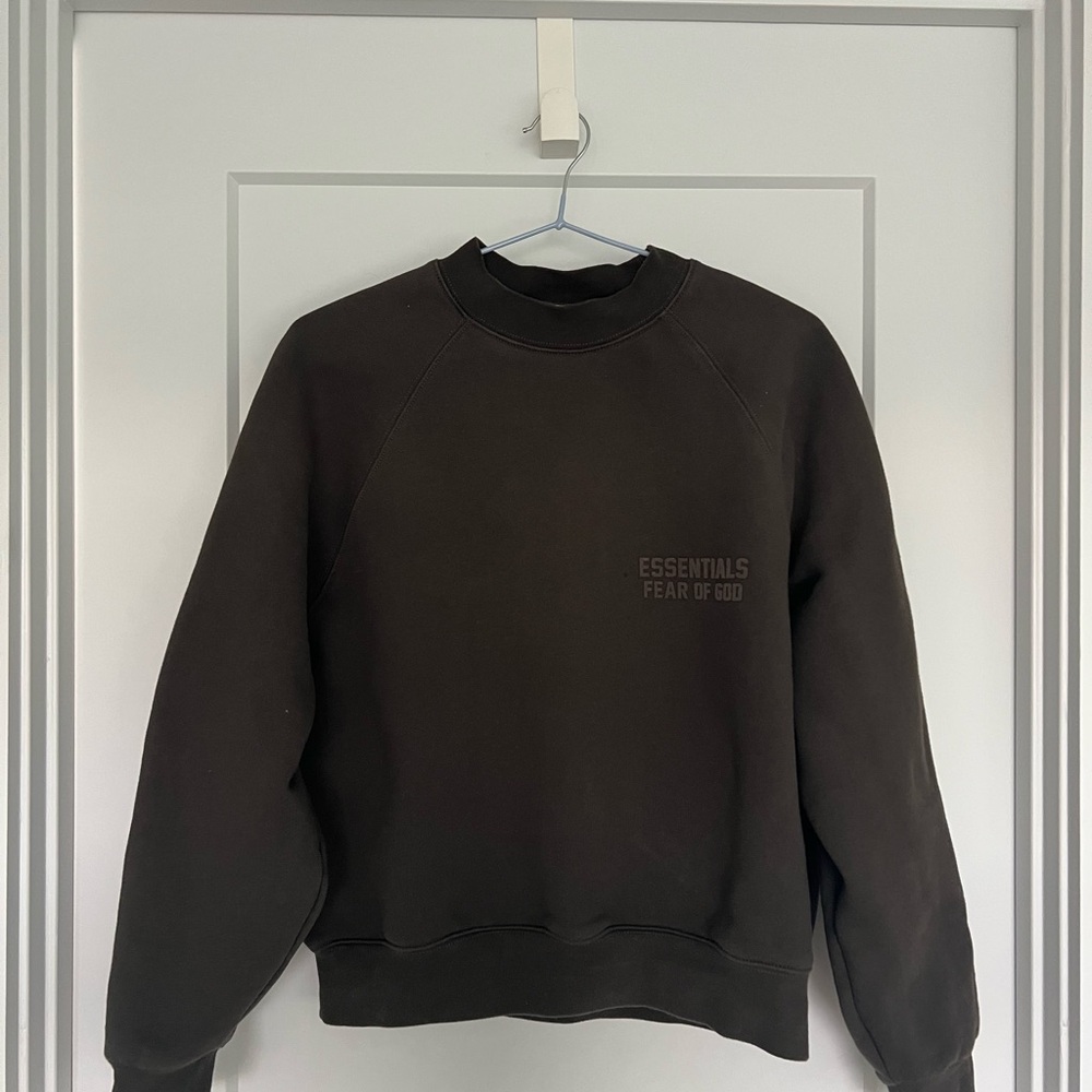 Fear of God Essentials Black Crewneck Sweater